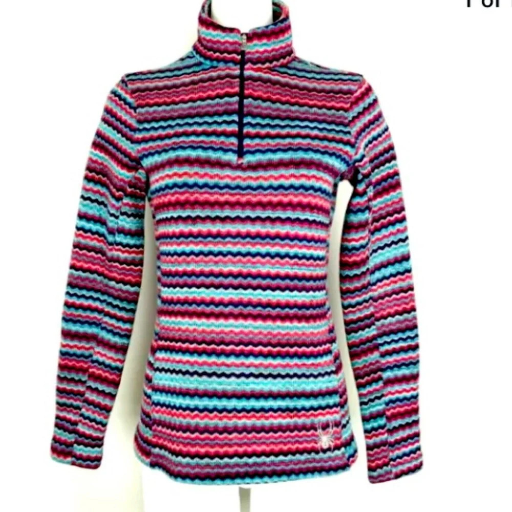 Spyder Pullover - Multi-colored Striped